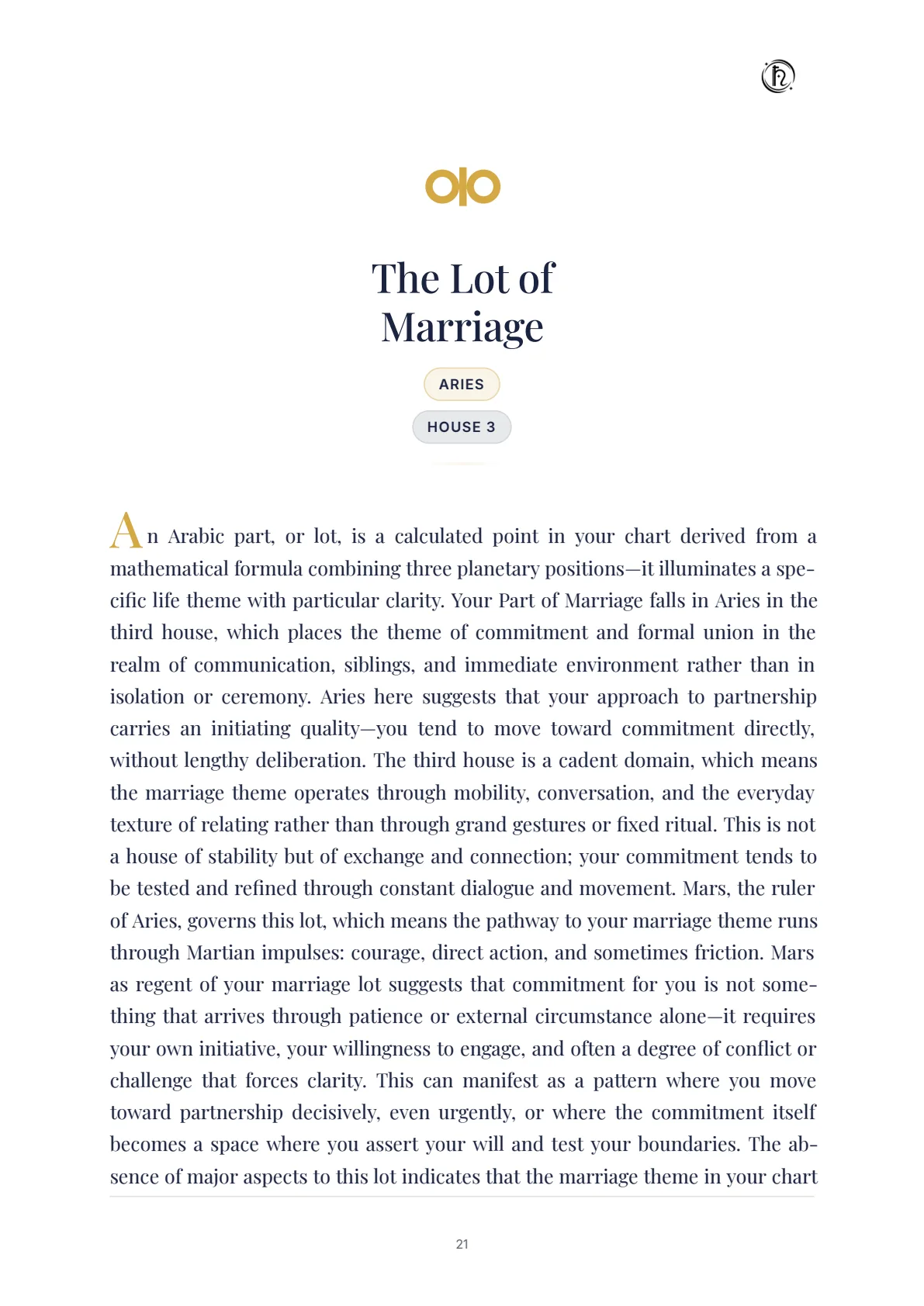 The Part of Marriage