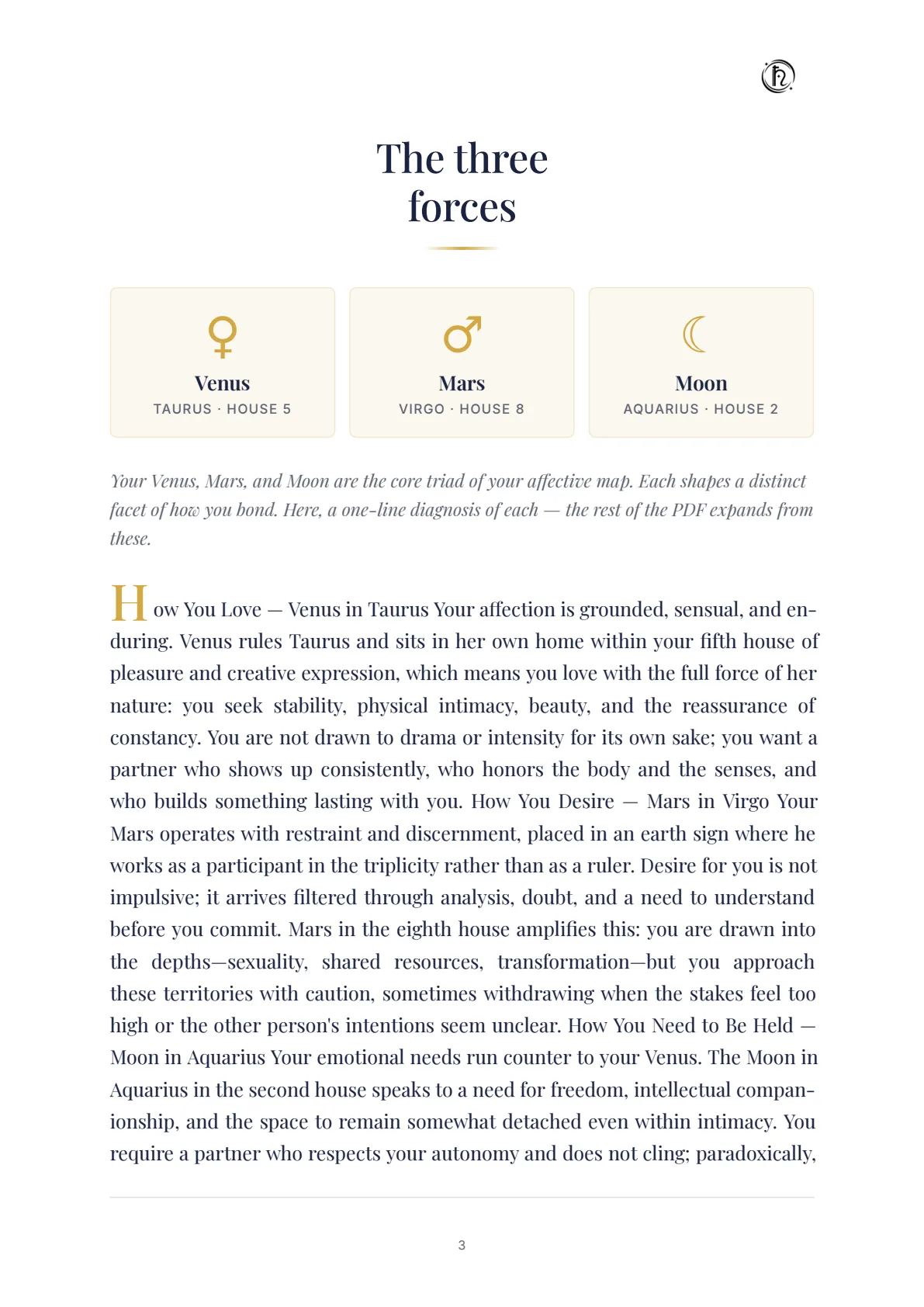 The three forces